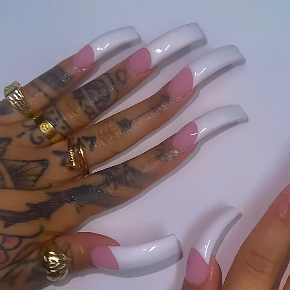Elegant Stiletto Press-On Nail Extensions Bowlift