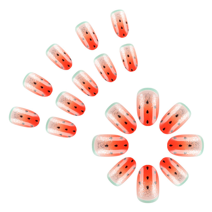 Fun Watermelon-Themed Nail Art Bowlift