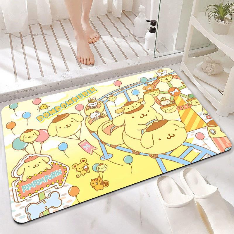 Plush Cartoon-Themed Bath Mat