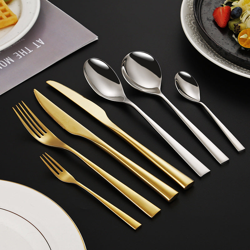 Elegant dessert knife with curved handle Bowlift