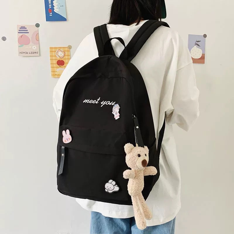 Backpack with Playful Character Design Bowlift