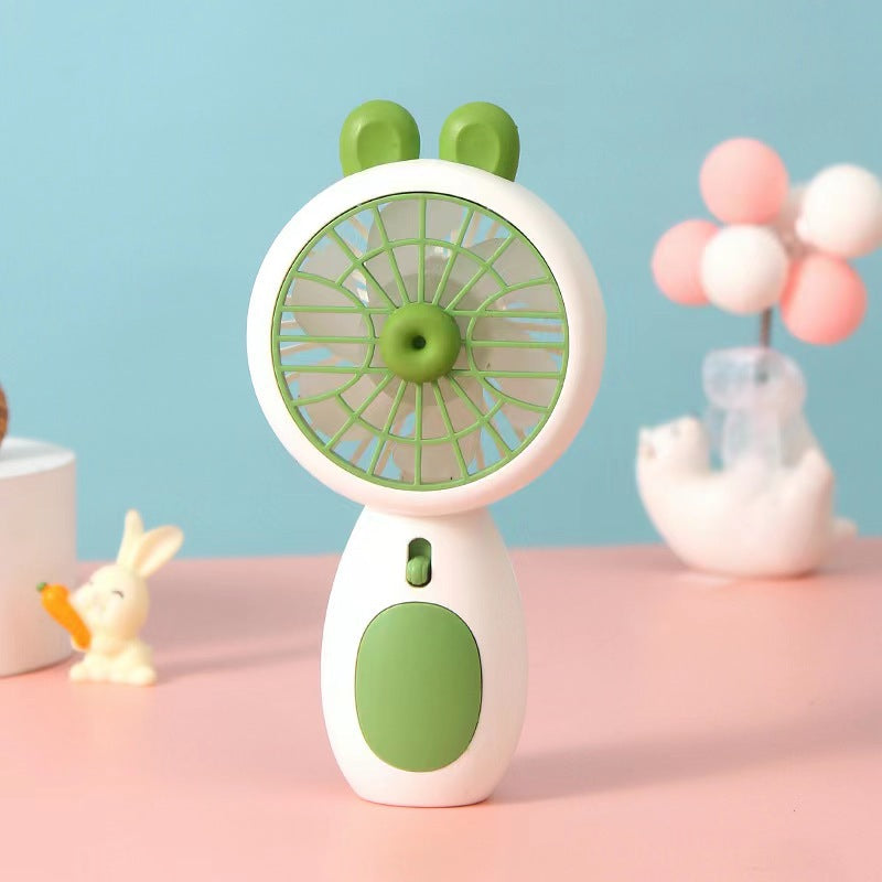Women's Portable Handheld Fan with Cute Ears Bowlift