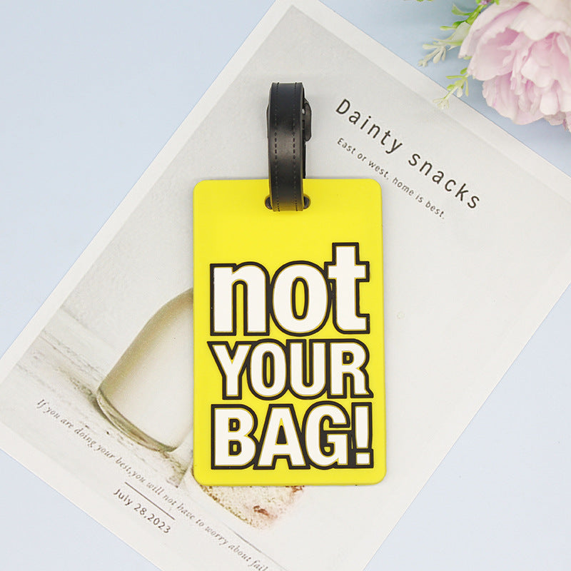 Unisex Luggage Tag with Humorous Design Bowlift