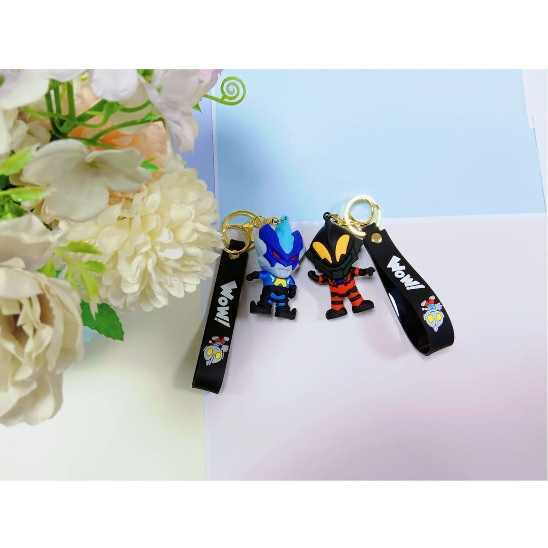 Unisex keychain made of flexible silicone with unique character design Bowlift