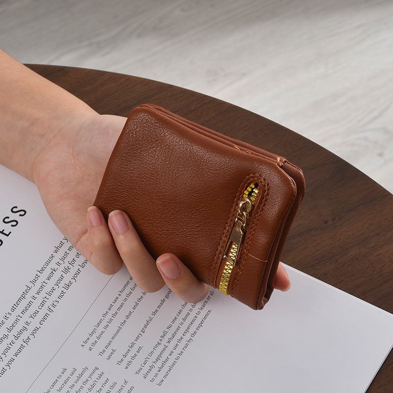 Stylish Zippered Coin Purse Bowlift