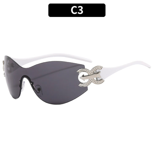 High-Performance Futuristic Shield Sunglasses
