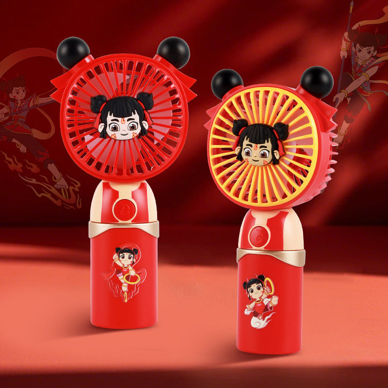 Ladies portable handheld fan with character design Bowlift