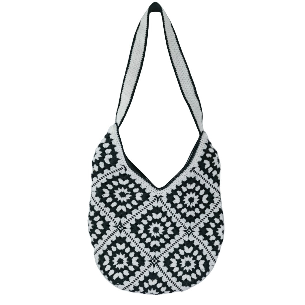Handmade shoulder bag with unique pattern Bowlift