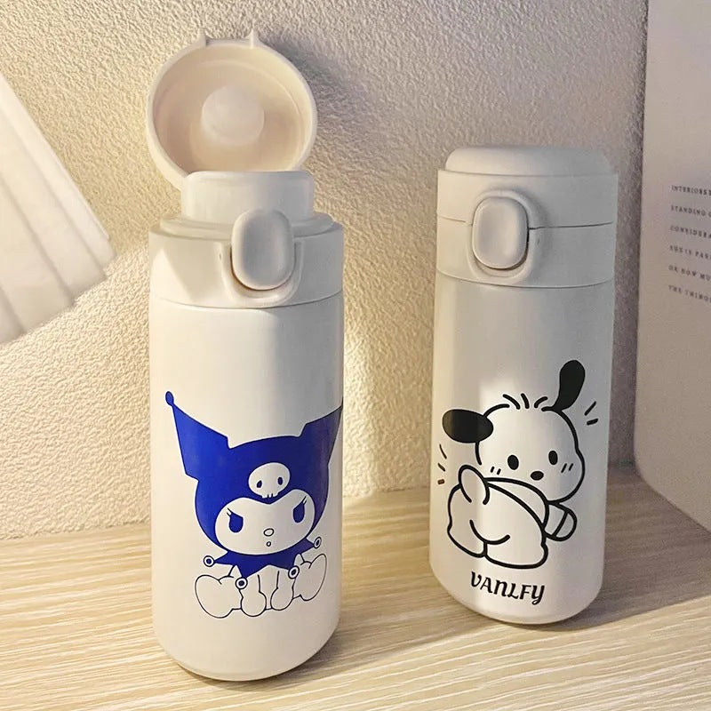 Ladies insulated drinking bottle with secure closure system and creative design Bowlift