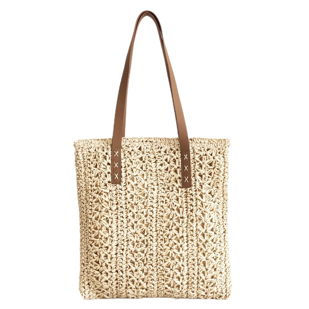 Handcrafted Beach Bag in Modern Macrame Style Bowlift