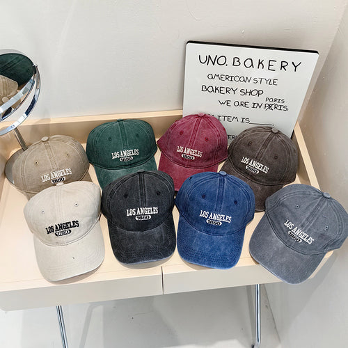 Women's Vintage-Inspired Fabric Baseball Cap Bowlift