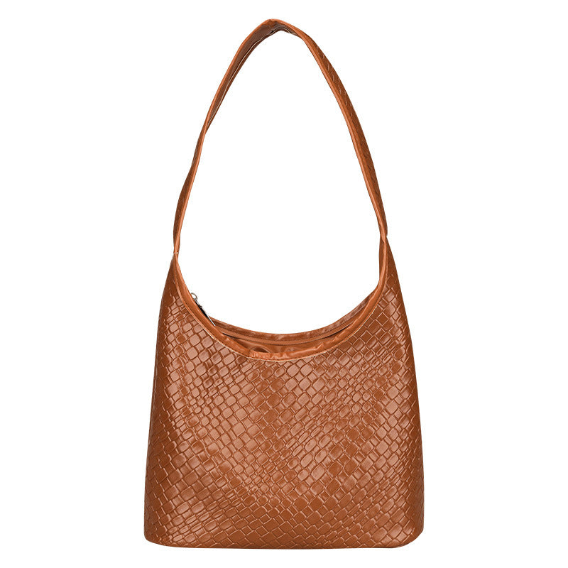 Textured Woven Hobo Bag Bowlift