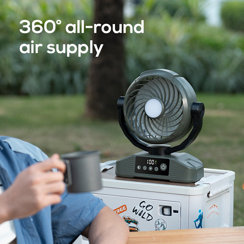 Portable Rechargeable Rotating Fan Bowlift
