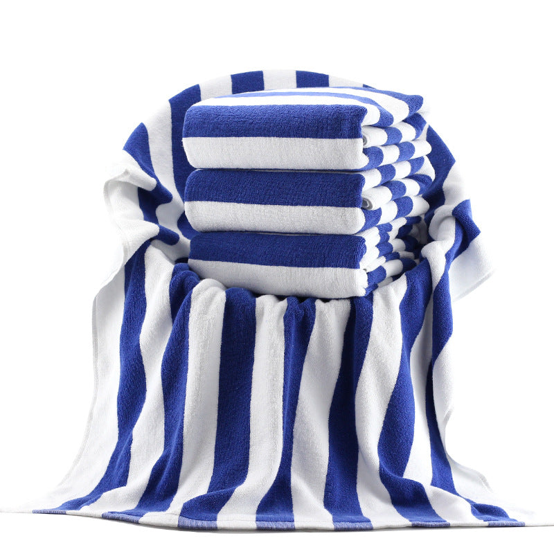 Premium Bath Towel With Elegant Stripe Pattern Bowlift