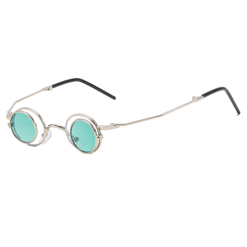 Women's Fashion Round Sunglasses with Elegant Metal Frame Bowlift