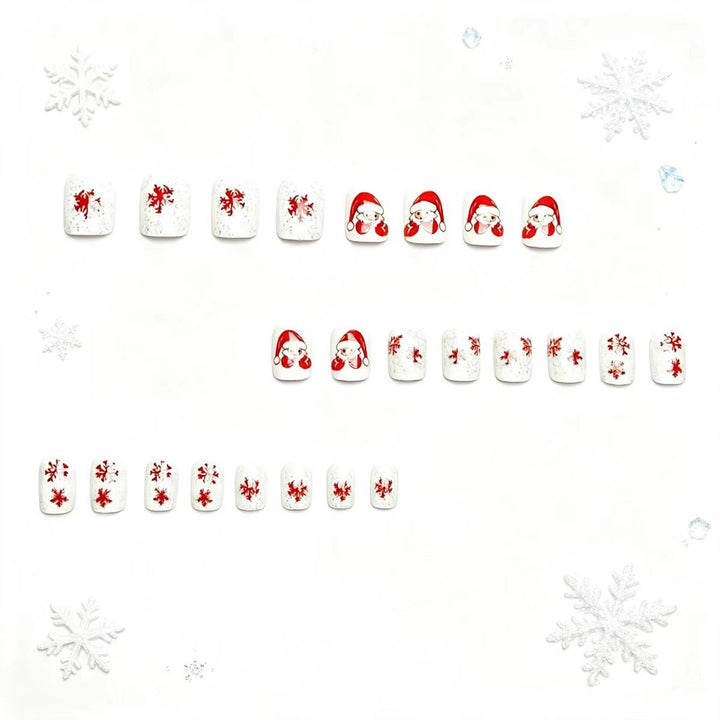 Artificial nails with festive Christmas design Bowlift
