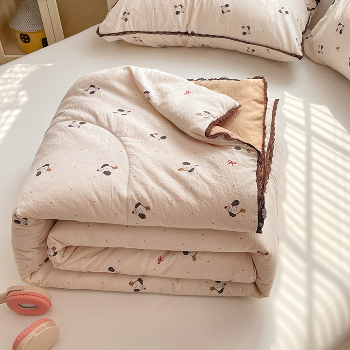 Ladies comfort duvet with delicate floral pattern and high-quality filling Bowlift