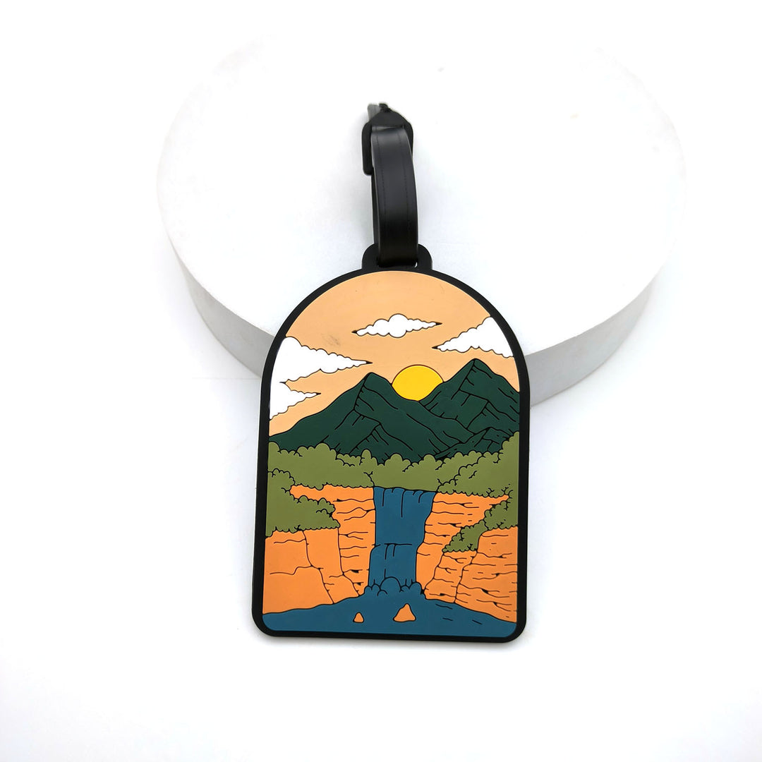 illustrated scenic silicone luggage tag Bowlift