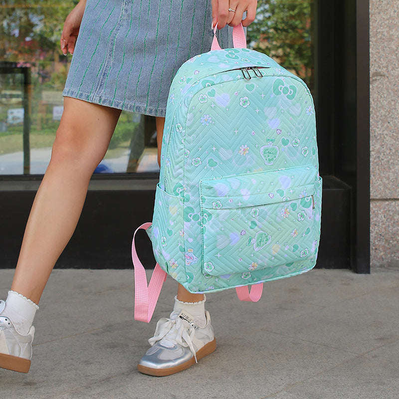 Backpack with High-Quality Quilted Stitching and Multiple Compartments Bowlift