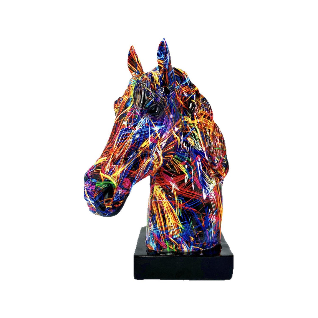 Artful horse sculpture made of high-quality resin Bowlift