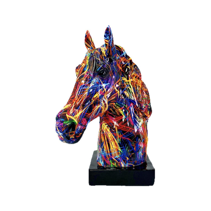Artful horse sculpture made of high-quality resin Bowlift