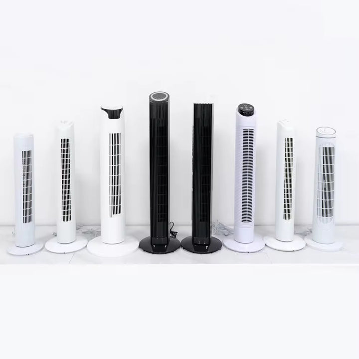 Cooling vertical oscillating tower fan with digital LED display and remote control Bowlift