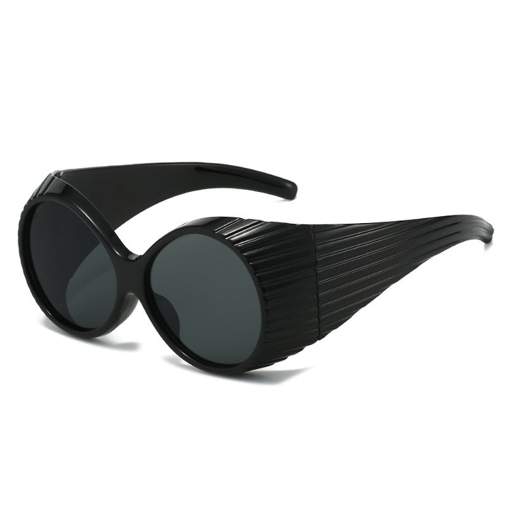 Women's extravagant sunglasses with unique wave design Bowlift