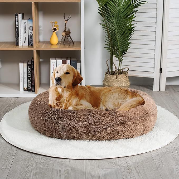 Plush Round Orthopedic Dog Bed