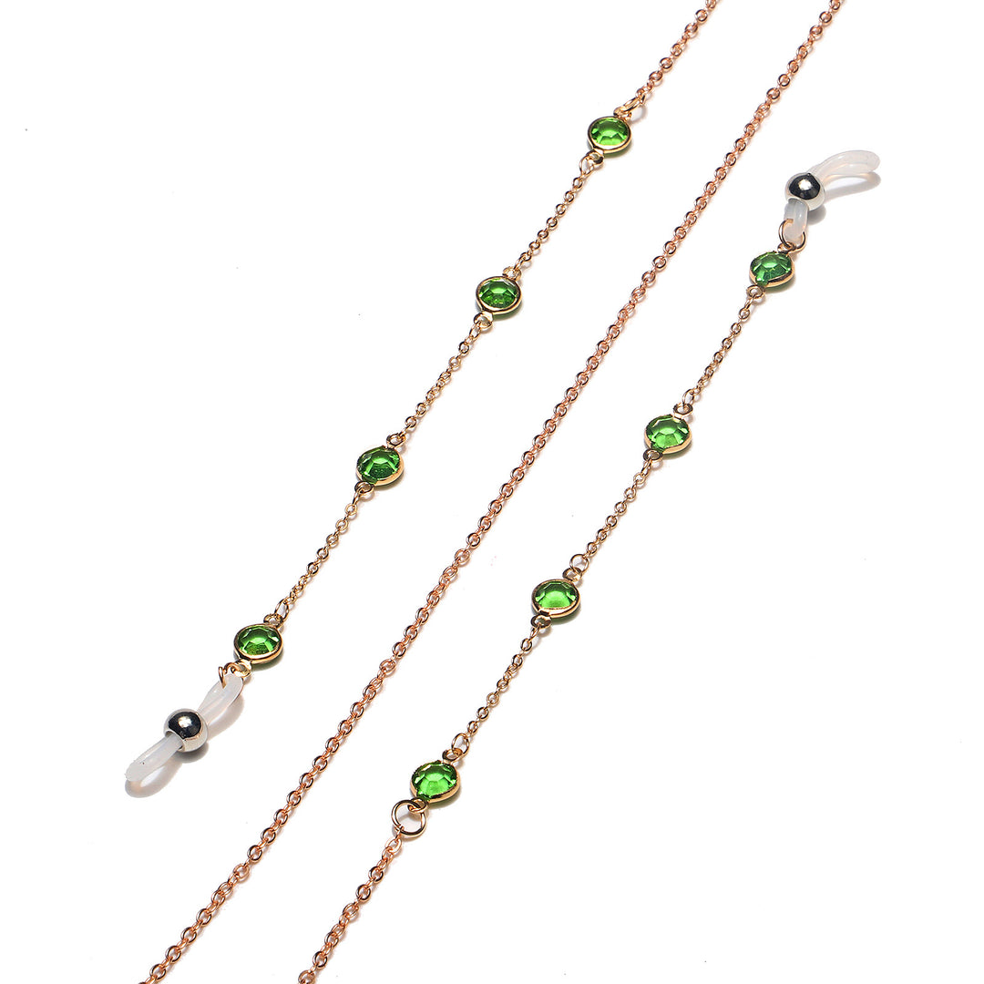 Elegant Gemstone Eyewear Chain Bowlift