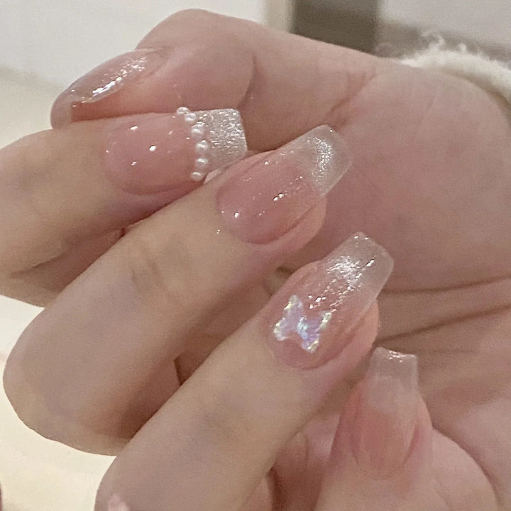 Glossy Gradient Press-On Nail Extensions Bowlift