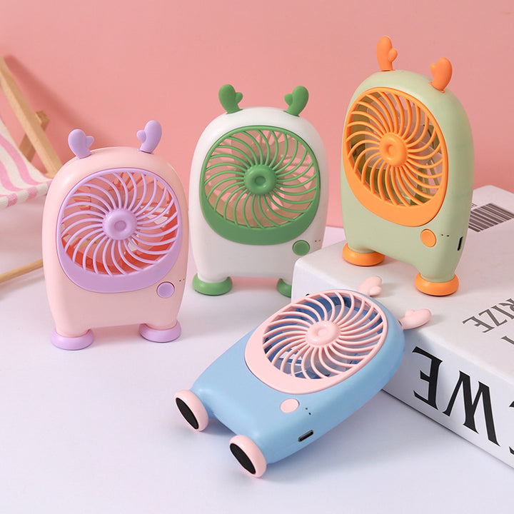 Unisex Portable Mini Handheld Fan in Playful Animal Design Bowlift