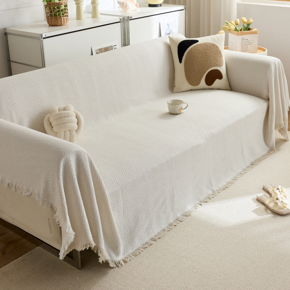 Stylish Herringbone Throw Blanket