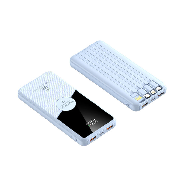 Power bank with intelligent charging display and multiple connections Bowlift