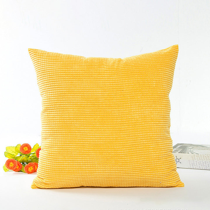 Textured Ribbed Decorative Cushion