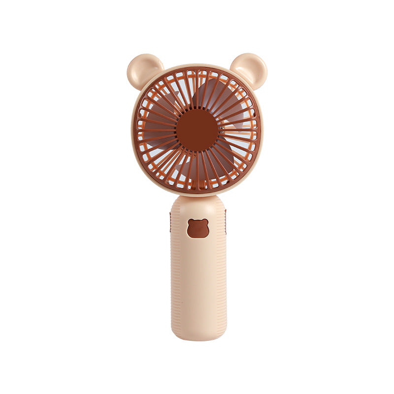 Unisex Portable Hand Fan with Cute Bear Design Bowlift