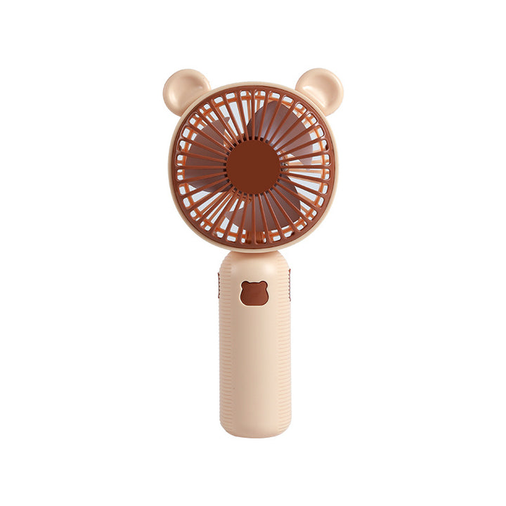 Unisex Portable Hand Fan with Cute Bear Design Bowlift