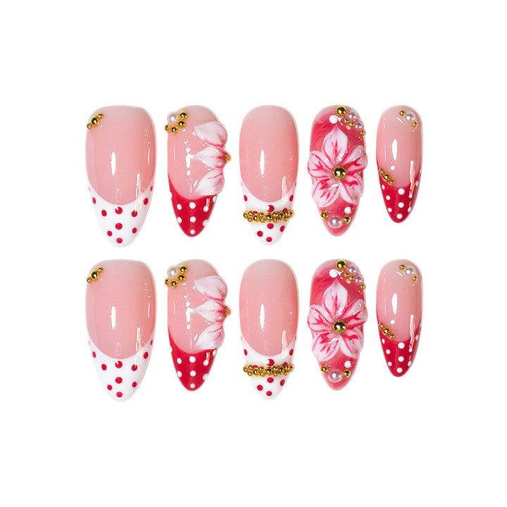 3D Floral Nail Art Press-On Set Bowlift