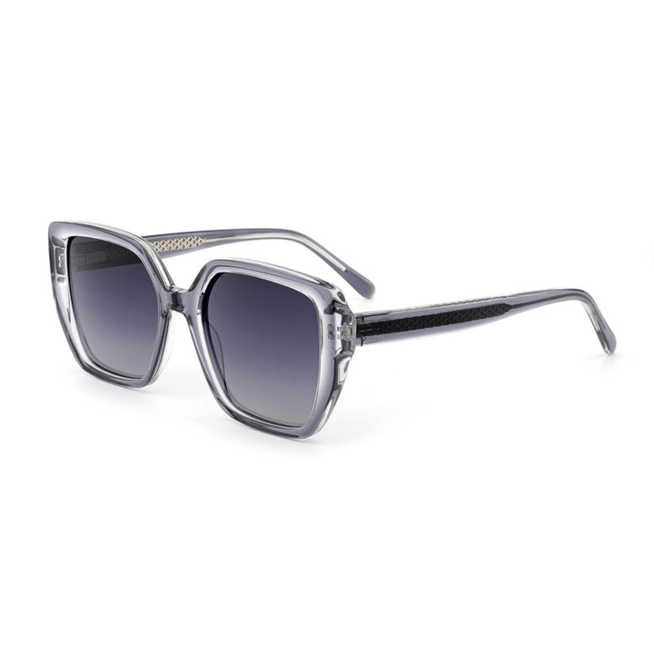 Women's sunglasses with fashionable, multifaceted frame and UV protection Bowlift
