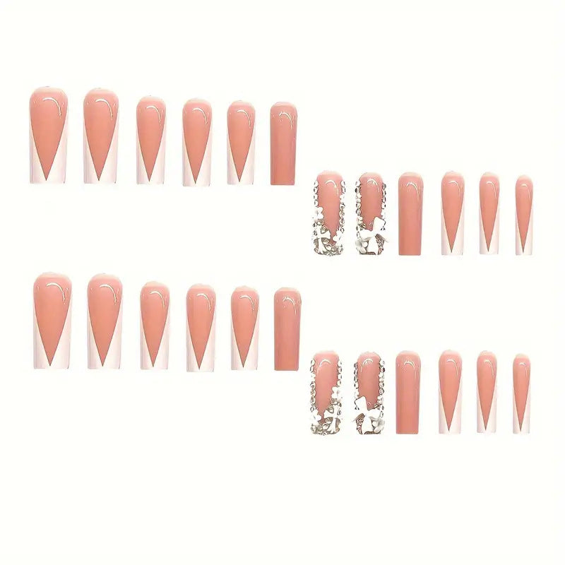 Glamorous Long Stiletto Press-On Nail Set Bowlift