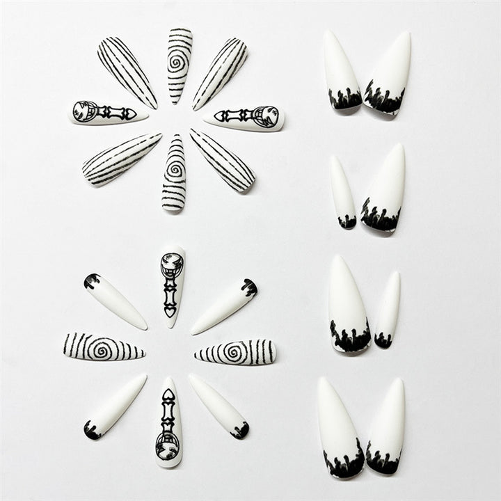 Artistic Thematic Press-On Nail Enhancements Bowlift