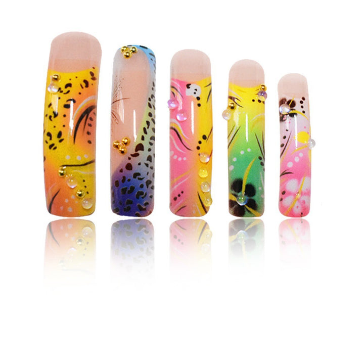 Colorful Artistic Nail Enhancements Bowlift