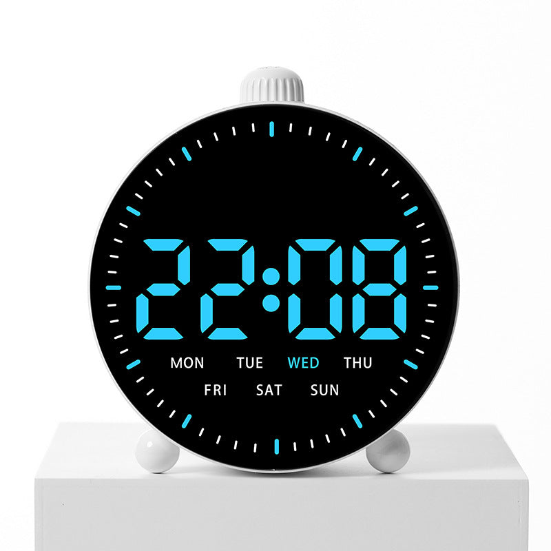 Digital Alarm Clock with LED Display Bowlift