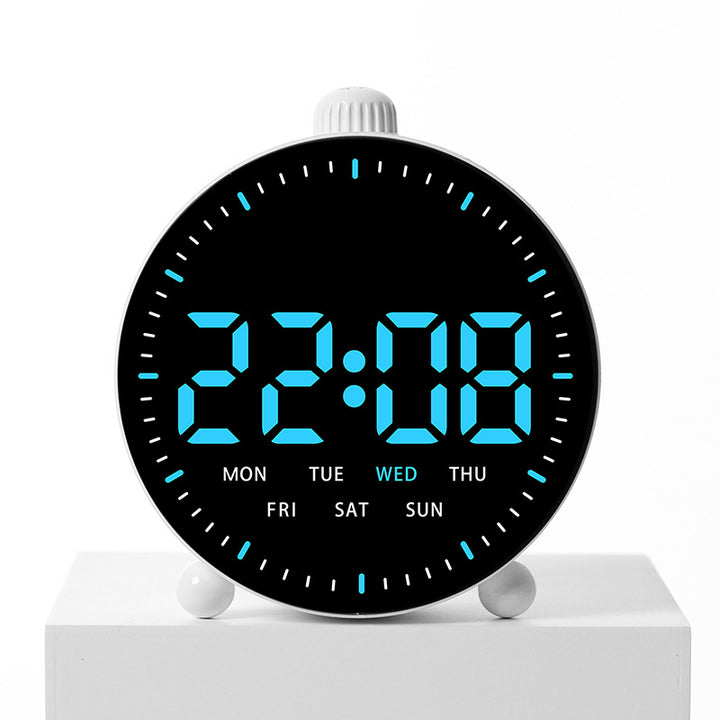 Digital Alarm Clock with LED Display Bowlift