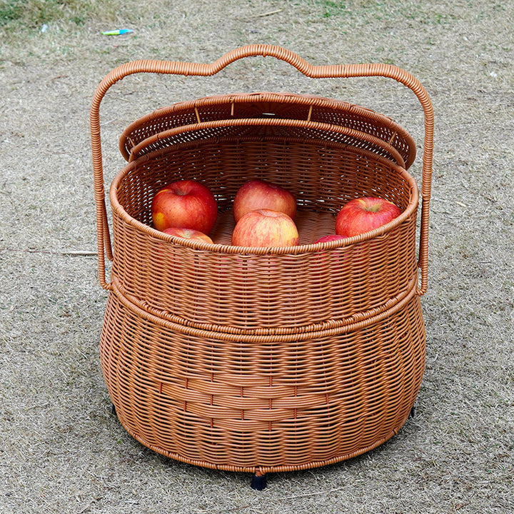 Ladies decorative laundry basket with lid and handle Bowlift