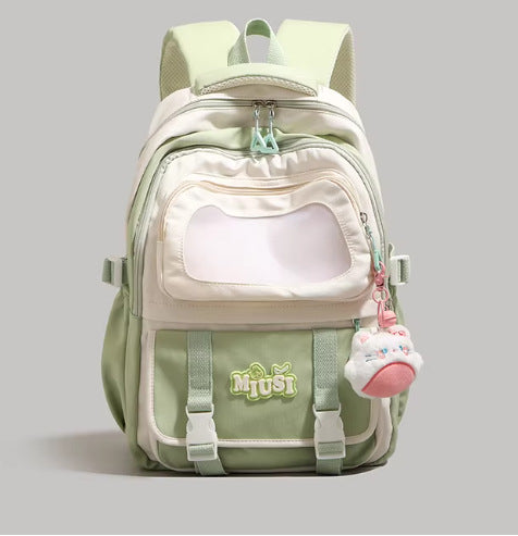 Multi-Functional Clear Pocket School Backpack Bowlift