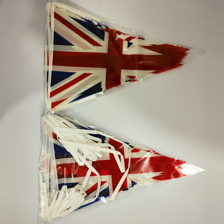 Unisex nan robust Outdoor Pennant String made of polyester with star field and pointed pendants Bowlift