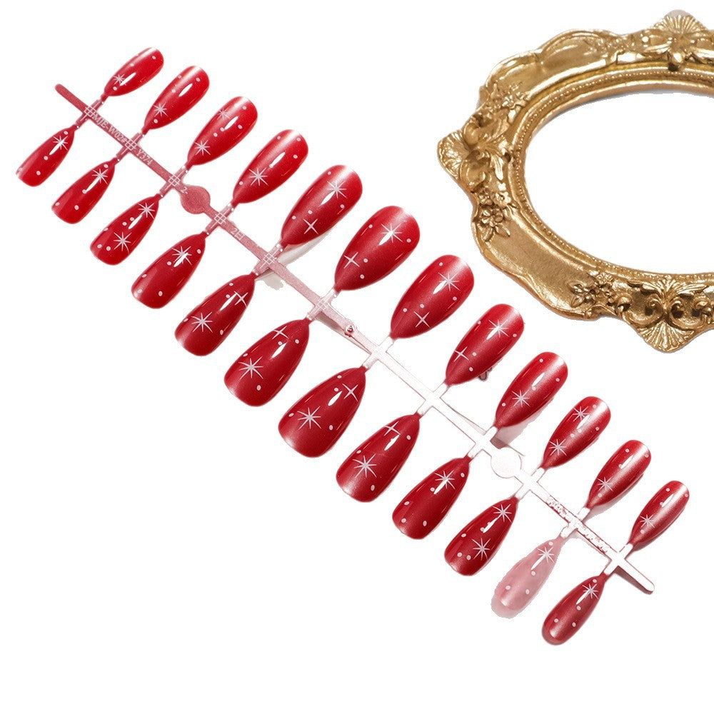 Glamorous Press-On Nail Design Bowlift
