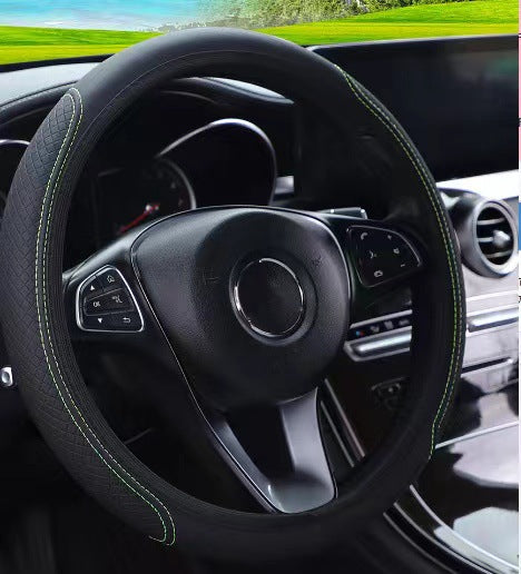 Premium padded steering wheel cover with anti-slip textured grip Bowlift