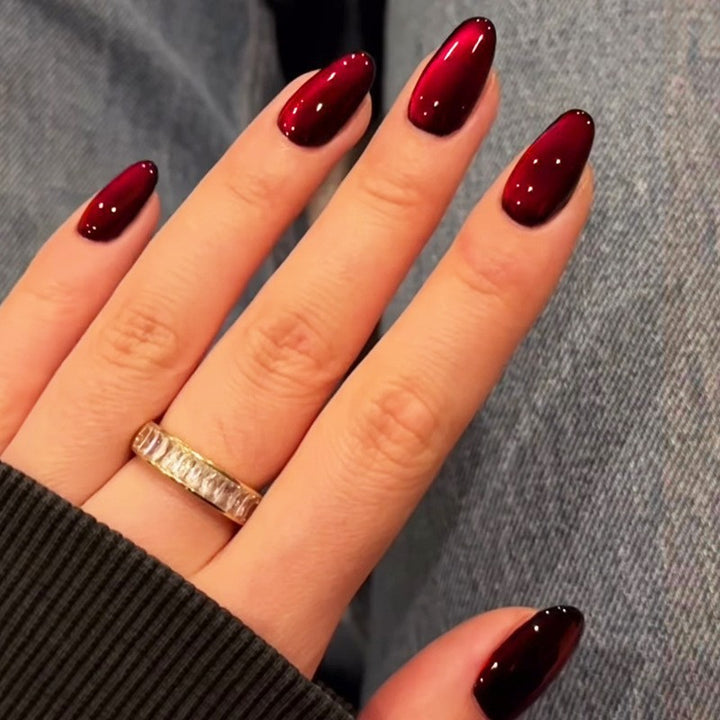 Glossy Gel Press-On Nail Set Bowlift