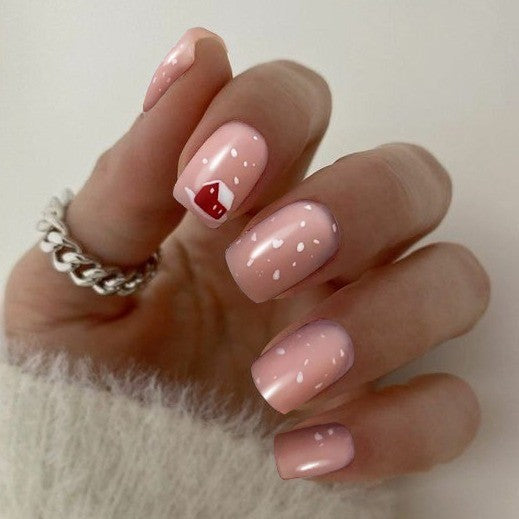 Premium Glossy Glittering Almond-Shaped Press-On Nails Bowlift
